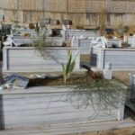 Garzan Mezarlığı iş makineleriyle yıkılmış