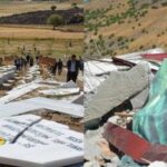 Bu kez Varto’daki mezarlık iş makineleriyle yıkıldı