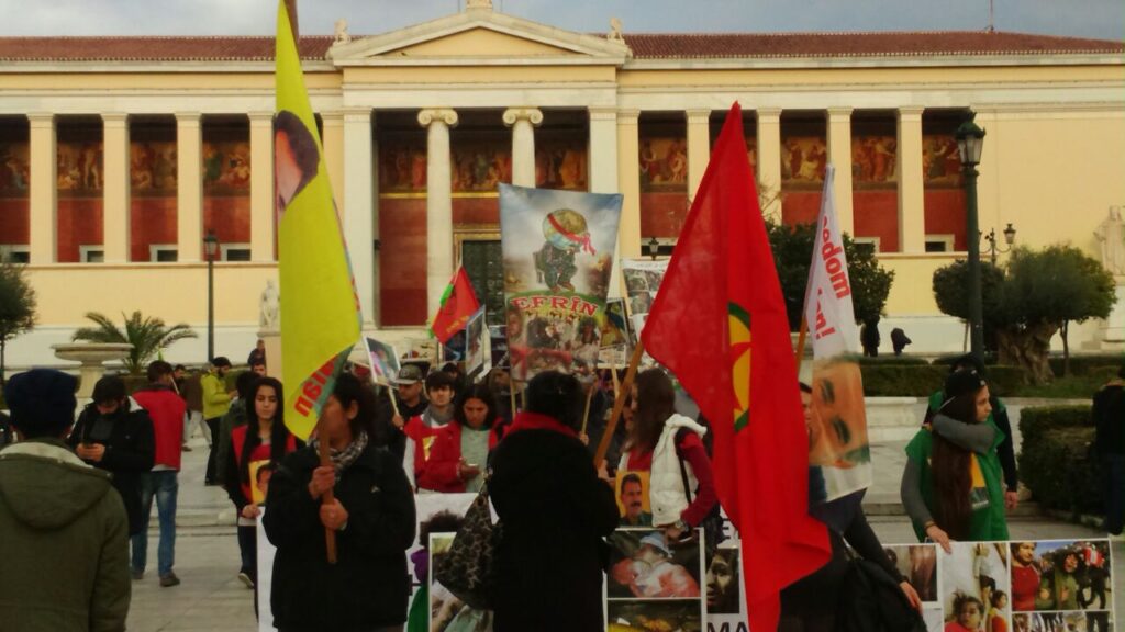 Atina’da Efrin için eylem