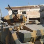 YPG ele geçirdiği panzerin görüntülerini yayınladı