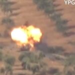 Panzerin vurulma görüntüleri yayınlandı