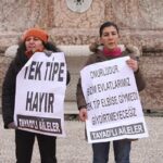 Taksim Meydanı’nda tek tip protestosu