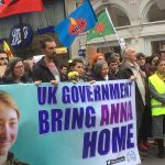 Londra’da Efrin yürüyüşü Anna Cample’a adandı