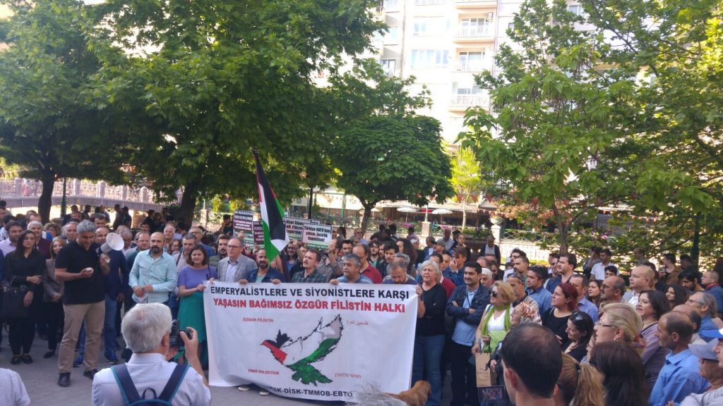 Eskişehir’de İsrail’in Filistin’e yönelik işgali protesto edildi