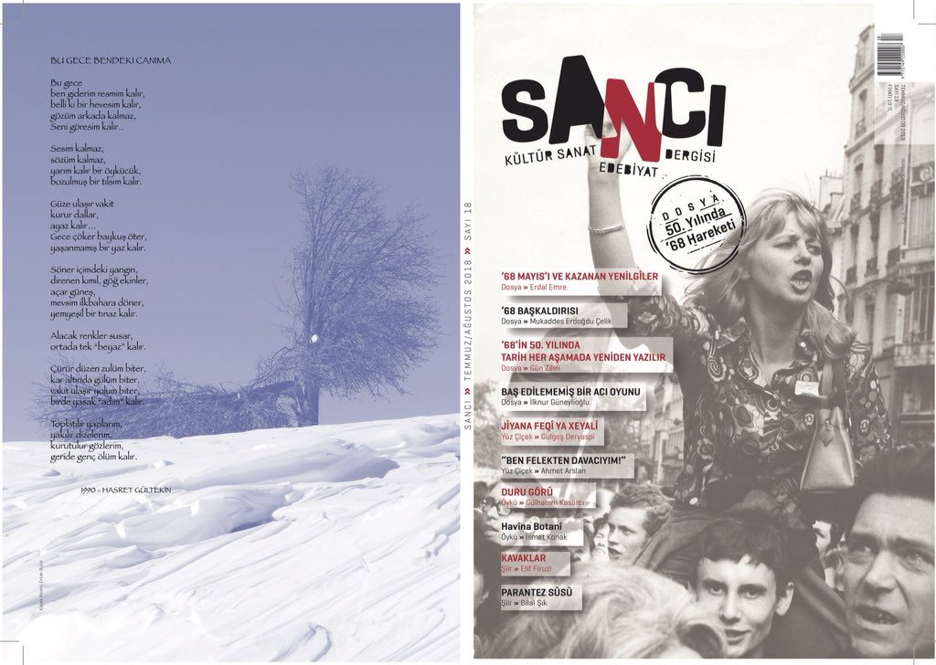 Sancı dergisinin 18. Sayısı çıktı 1 Sancı dergisinin 18. Sayısı çıktı