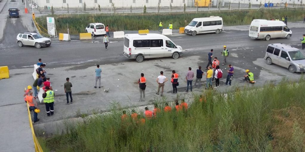 Üçüncü havalimanı inşaatında 15 işçi zehirlendi!