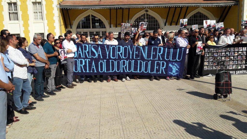 Ankara Garı’nda 10 Ekim anması