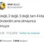 Twitter’da Allah C.C. ismi ile paylaşım yapan vatandaşa hapis cezası
