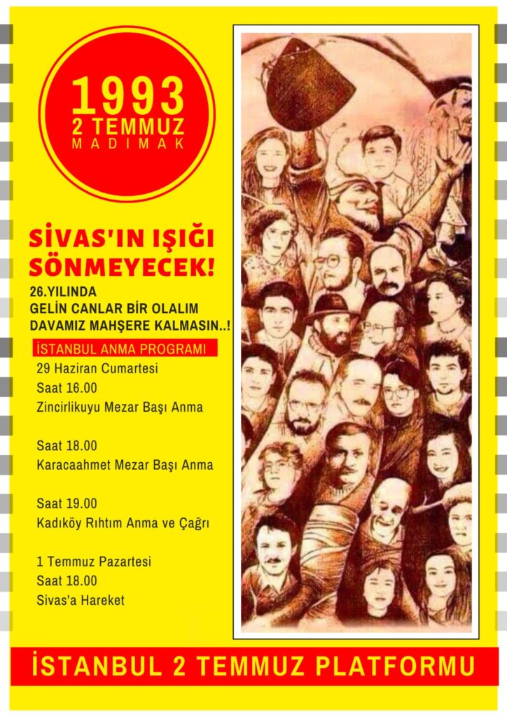 2 Temmuz Platformu: “Sivas’ın ışığı sönmeyecek”