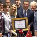 İmamoğlu mazbatasını aldı