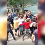 Kürdistan bayrağıyla fotoğraf çektiren turistlere linç girişimi