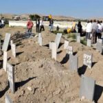 Cenazeleri alınmayan 16 göçmen kimsesizler mezarlığına defnedildi