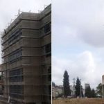 Şehir Hastanesi inşaatında 4 aydır ücretleri ödenmeyen işçiler şantiye çatısında eyleme başladı