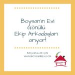 Boysan’ın Evi gönüllülerini arıyor