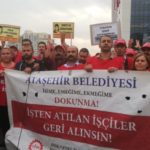 İşten atılan Ataşehir Belediye işçilerinin eylemi 36’ncı gününde: “Direnen işçiler yenilmeyecek”
