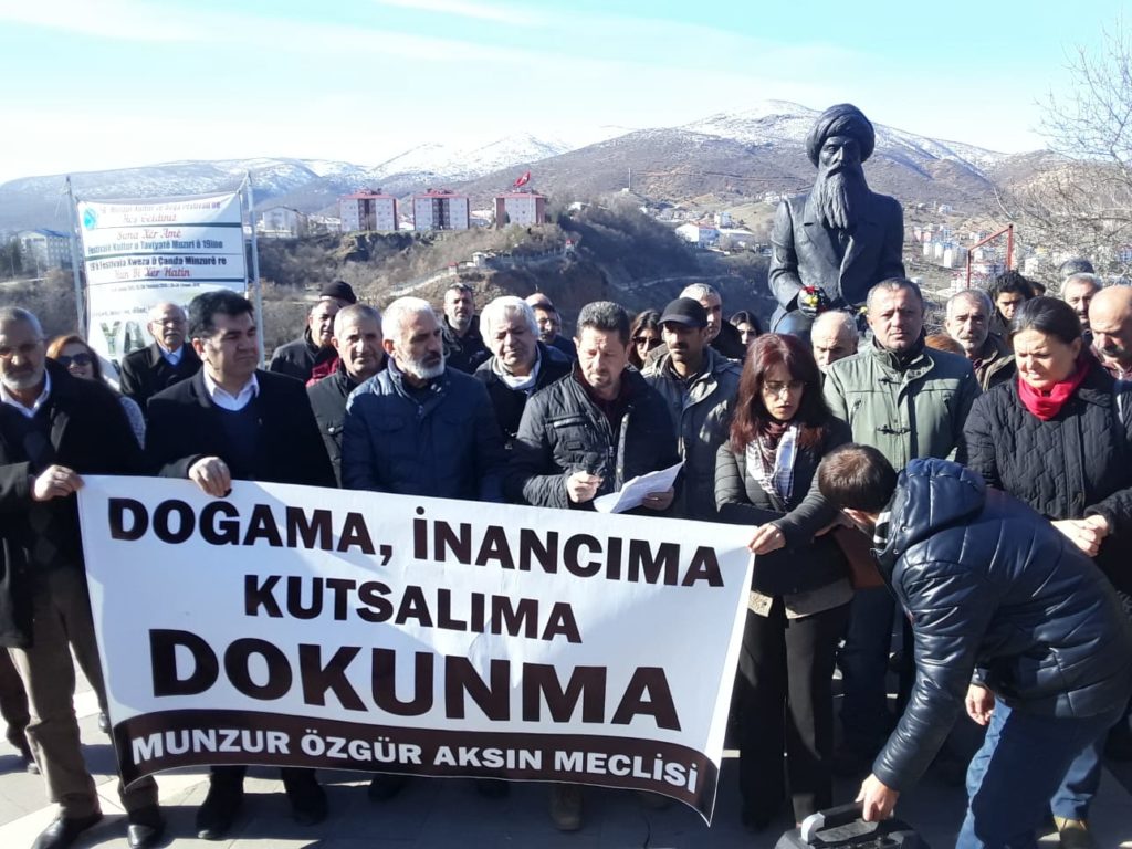 Munzur Özgür Aksın Platformu dağ keçilerinin öldürülmesini protesto etti