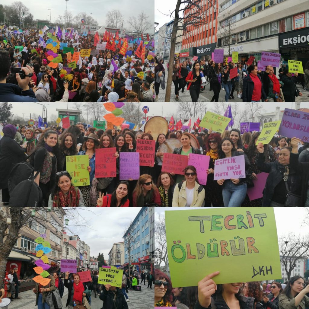 İstanbul’da kadınlar 8 Mart coşkusuyla Kadıköy’deydi