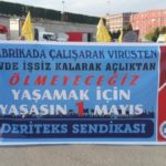 Tuzla deri işçileri 1 Mayıs’ı kutladı