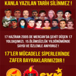 ADHK: 17’ler Kavga Bayraklarımızdır! Mücadelemizde Yaşatmaya Devam Edeceğiz!