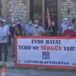 Sürgünlere karşı Alsancak Garı’nda eylem