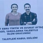 Savunmaya Özgürlük Koordinasyonu: Ebru ve Aytaç için zaman kalmadı