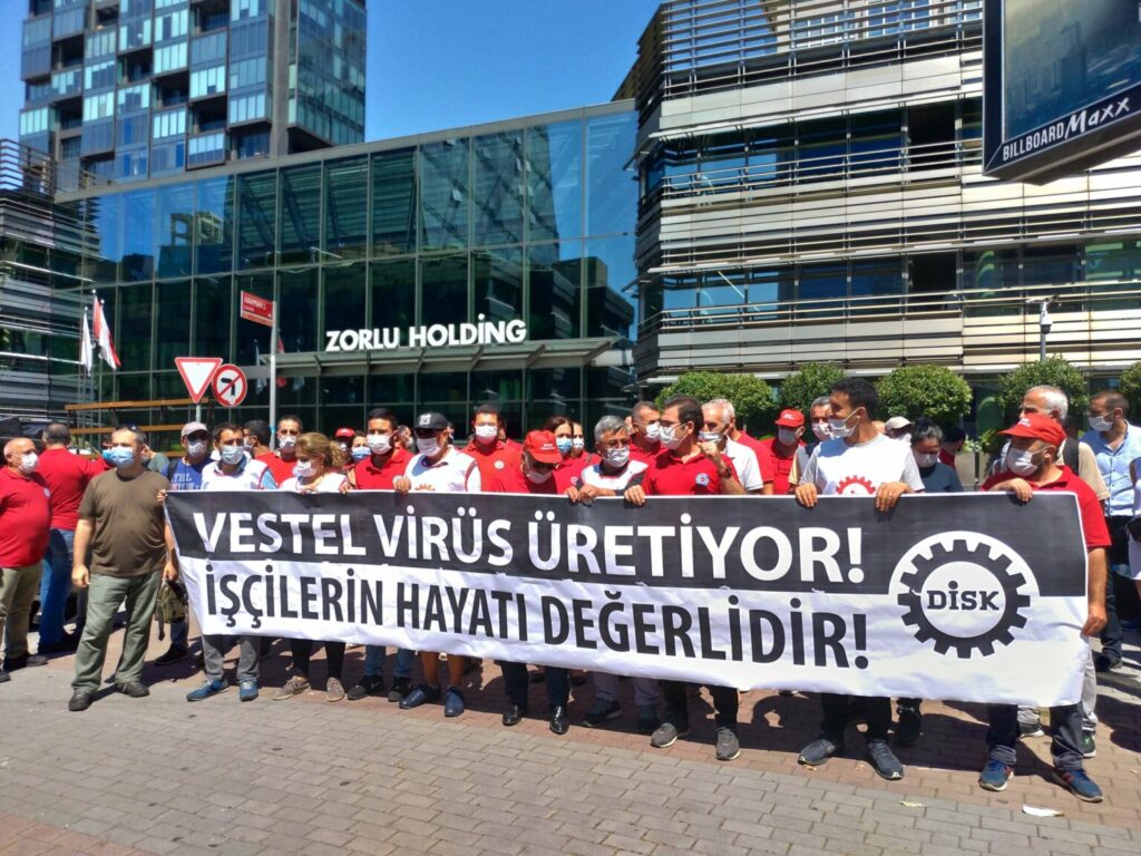 DİSK: “Vestel virüs üretiyor, işçilerin hayatı buzdolabından önemlidir!”