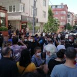 Polis tarafından kaçırılan Ebru Timtik’in cenazesi Gazi Cemevi’ne getirildi