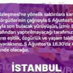 Kadınların yürüyüşüne emniyet engeli