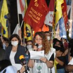 HDP’ye yapılan polis baskını ve gözaltılara karşı Kadıköy’de eylem