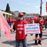 Bakırköy Belediyesi işçileri TİS hakları için eylem yaptı