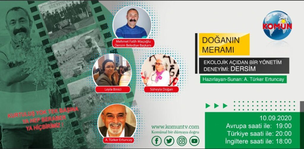 Maçoğlu, Komün TV’de Doğanın Meramı programına konuk olacak