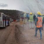 Akkuyu Nükleer Santrali işçilerinden yol kapatma eylemi