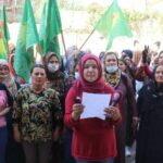 Rojava’da kadın katliamlarına karşı yürüyüş