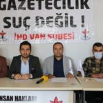 İHD Van Şubesi bir açıklama yaparak gözaltındaki gazetecilerin serbest bırakılmasını istedi 3 İHD Van Şubesi bir açıklama yaparak gözaltındaki gazetecilerin serbest bırakılmasını istedi