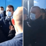 İmamoğlu protesto eden taksicileri azarladı