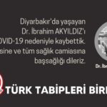 Bir doktor daha koronavirüs nedeniyle yaşamını yitirdi