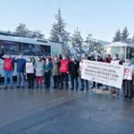 Ücretsiz izne çıkartılan Tayaş Gıda işçileri eylemde