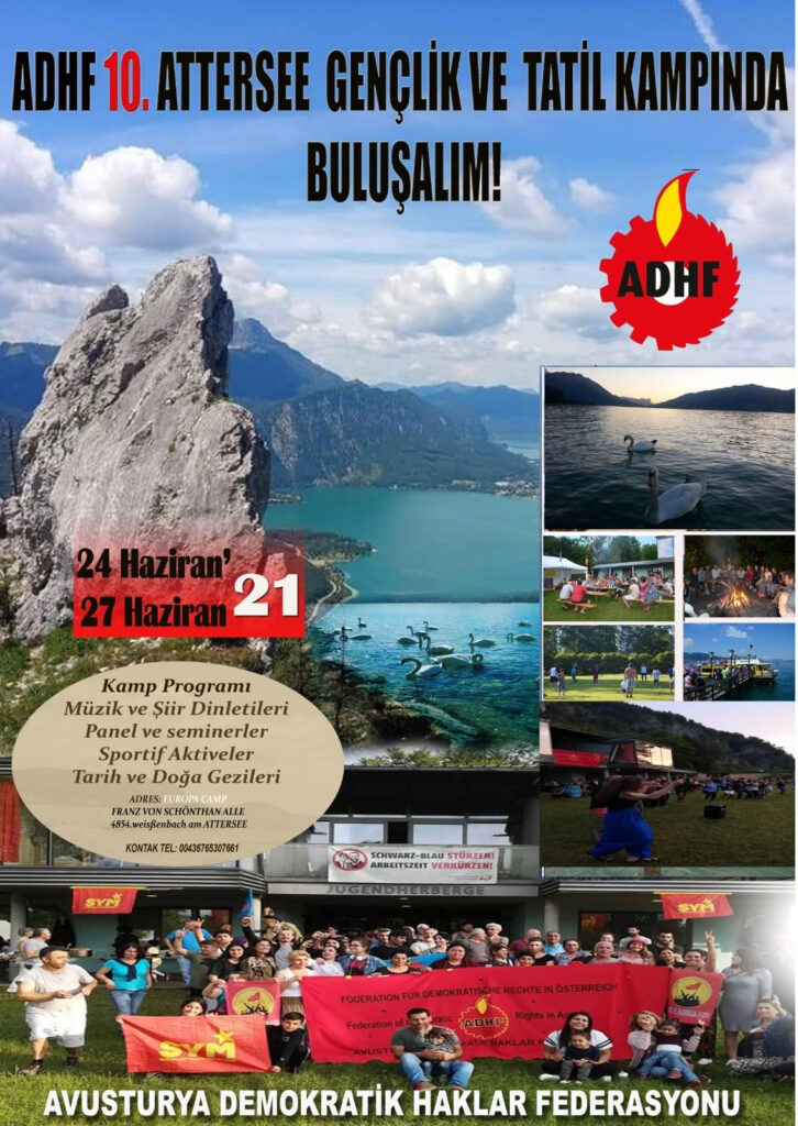 10’uncu ADHF Attersee Gençlik ve Tatil Kampı 24 Haziran’da başlayacak