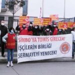 Sinbo direnişi 54’üncü gününde sürüyor: İşçiler MÜSİAD önünde eylem gerçekleştirdi