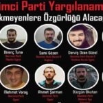 Mersin’de devam eden Devrimci Parti davasının karar duruşmasında ceza yağdı, toplamda 130 yıl hapis cezası verildi