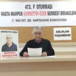 F Oturumu: Hasta tutuklu Şemsettin Özer serbest bırakılsın