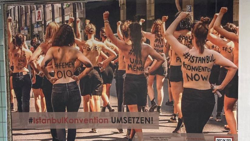 femen ist sozlesmesi eylem