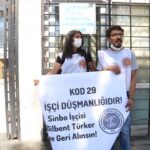 Unkapanı SGK binası önünde zincirli eylem yapan Sinbo işçileri gözaltına alındı