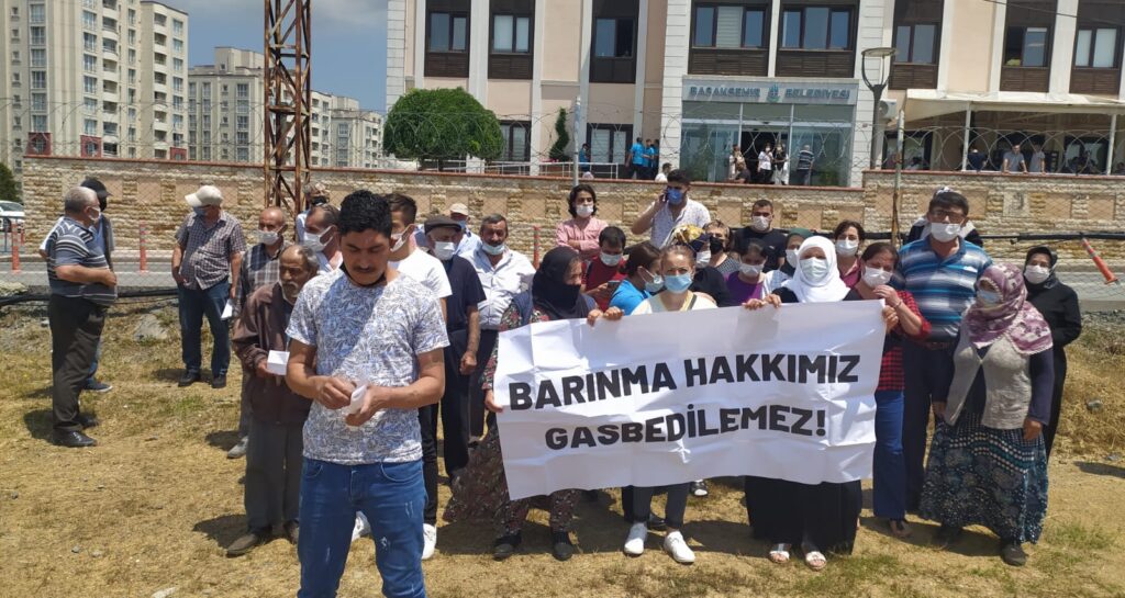 Başakşehir Filistin Mahallesi yıkıma direniyor