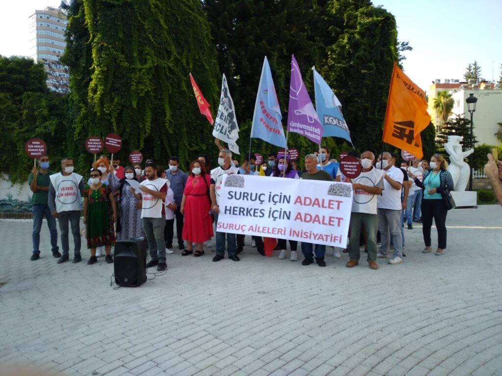 ‘Suruç katliamının 6’ncı yılında sadece Suruç için değil faşizmin tüm suçları için sokaktayız’