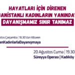 Kadınlardan Afganistanlı kadınlar için dayanışma eylemine çağrı