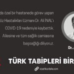 Bir sağlık emekçisi daha koronavirüs nedeniyle yaşamını yitirdi
