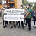 Mavi Kalem Derneği’ndeki işçi kıyımı protesto edildi