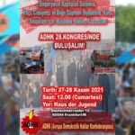 ADHK, 28. Kongresini 27-28 Kasım 2021 tarihlerinde Frankfurt’ta yapacak