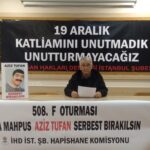 F Oturumu: Ağır hasta tutsak Aziz Tufan serbest bırakılsın